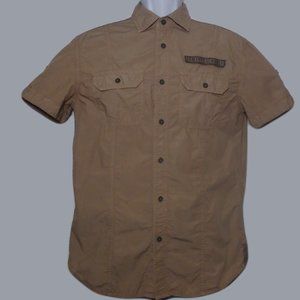 AX Armani Exchange Short Sleeve Shirt Brown Size M